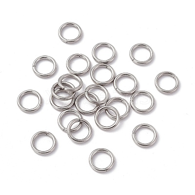 Non-Tarnish 304 Stainless Steel Open Jump Rings X-STAS-C040-01J-P-1