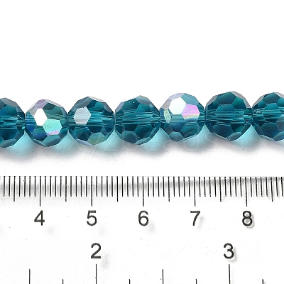 Electroplate Transparent Glass Beads Strands LS-EGLA-A035-T10mm-L12-1