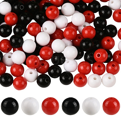 3Colors Opaque Acrylic Beads MACR-SP0001-94B-1