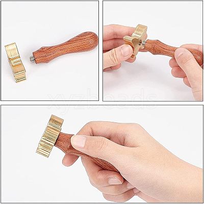 1Pc Brass Stamp Head DIY-OC0008-42E-1