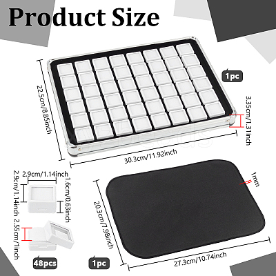 48 Grids Aluminum Boxes CON-WH0086-235B-1