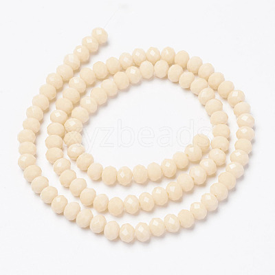 Opaque Solid Color Glass Beads Strands X-EGLA-A034-P6mm-D05-1