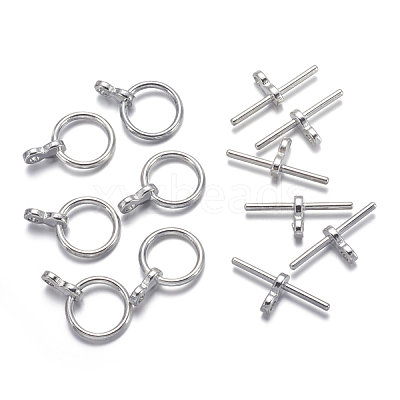 Tibetan Style Toggle Clasps TIBE-AB2035Y-N-NF-1