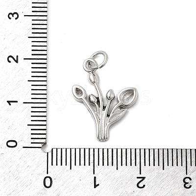 Brass Micro Pave Cubic Zirconia Pendants KK-A278-01B-02P-1