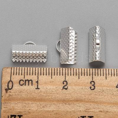 Iron Ribbon Crimp Ends E005Y-S-1
