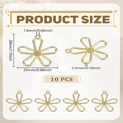 10Pcs Alloy Pendants FIND-LP0005-32-1