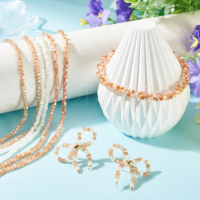 3 Strands 3 Colors Electroplate Glass Beads Strands EGLA-TADJ0001-12-1