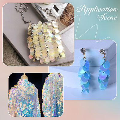 PVC Paillette/Sequin Pendants PVC-WH20005-01C-1