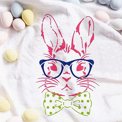 Plastic Drawing Painting Stencils Templates DIY-WH0172-345-1