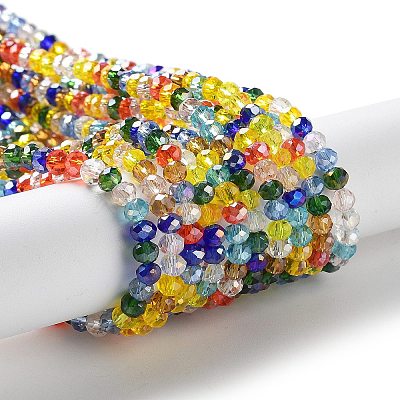 Glass Beads Strands EGLA-A034-M4mm-61-1