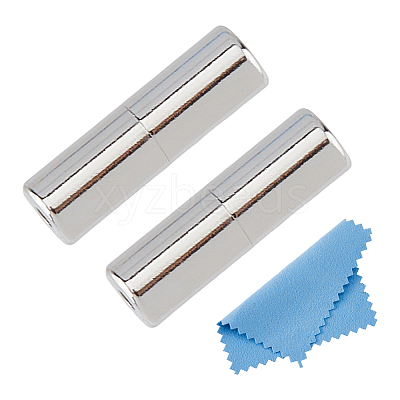 2Pcs 925 Sterling Silver Screw Clasps STER-DC0001-73-1