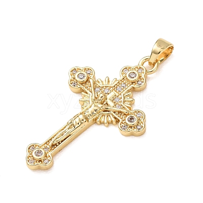 Easter Brass Micro Pave Clear Cubic Zirconia Pendants CU-CBA97F2-01A-G-1