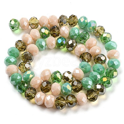 Glass Beads Strands EGLA-A034-M10mm-51-1