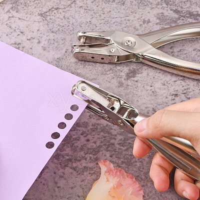 Iron Single Hole Puncher for Craft Paper TOOL-R089-02-1
