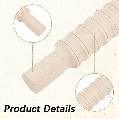Wooden Rolling Pin AJEW-WH20141-42A-1