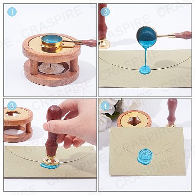 DIY Wax Seal Wax Sealing Stamps Tools Sets DIY-CP0002-81B-1