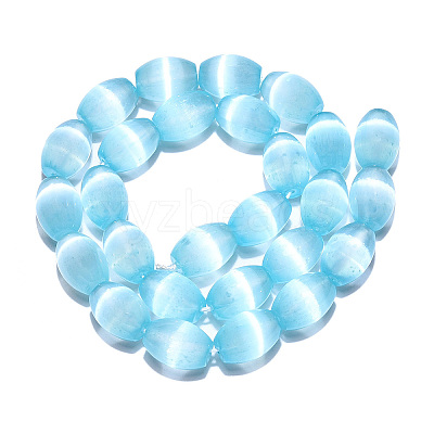 Dyed Natural Selenite Beads Strands G-T138-232C-1