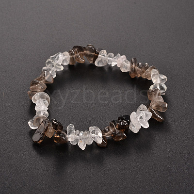 Chips Gemstone Beaded Stretch Bracelets BJEW-JB01825-06-1