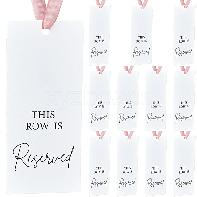 12Pcs Paper Seat Reserved Sign Hanging AJEW-SP0004-48B-1