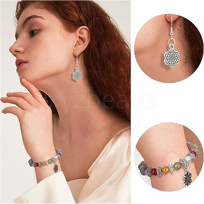150Pcs 15 Style Tibetan Style Alloy Pendants TIBEP-FH0001-13-1
