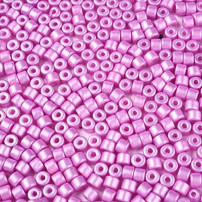 Baking Paint Pearlized Glass Seed Beads SEED-T008-03M-1