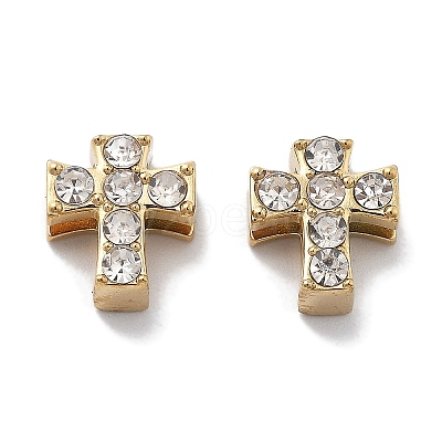 PVD Vacuum Plating 304 Stainless Steel Crystal Rhinestone Beads SATS-R130-02G-02-1