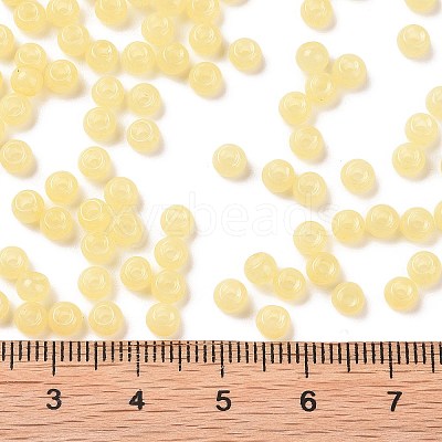 6/0 Imitation Jade Glass Seed Beads SEED-T006-04A-04-1