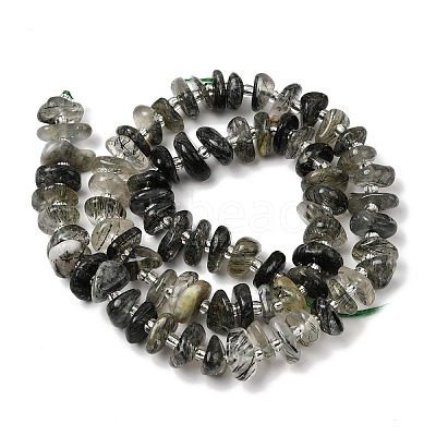 Natural Green Rutilated Quartz Beads Strands G-L649-C02-01-1