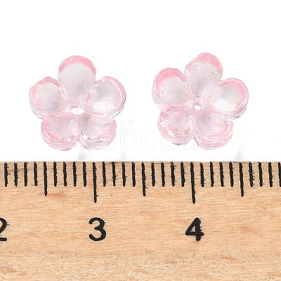 Dyed & Heated Glass Bead Caps GLAA-C042-01K-1