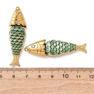 304 Stainless Steel Enamel Pendants STAS-Z193-13G-05A-1