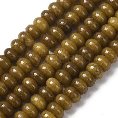 Dyed Natural White Jade Beads Strands G-G107-A44-01-1