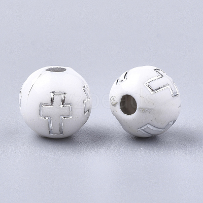 Plating Acrylic Beads X-PACR-Q113-10N-1