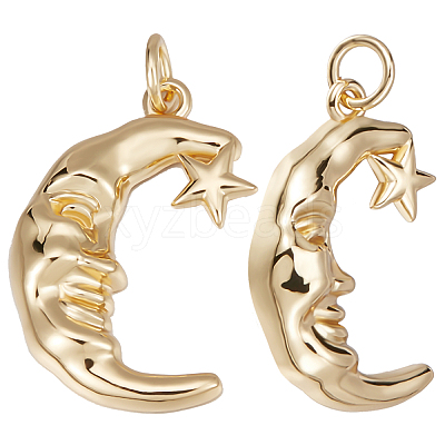 Brass Pendants KK-BBC0005-06-1