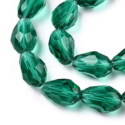 Glass Beads Strands GLAA-R024-11x8mm-16-1