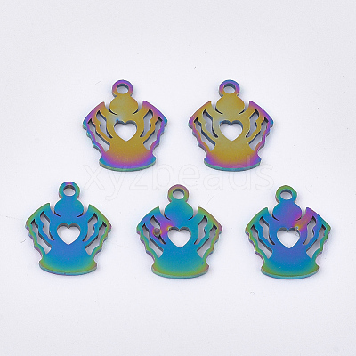 Ion Plating(IP) 201 Stainless Steel Charms STAS-Q201-JN185-1