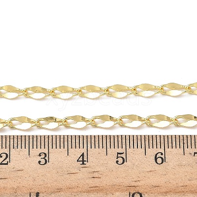 4MM Brass Dapped Chain Necklaces for Women NJEW-K271-02G-1