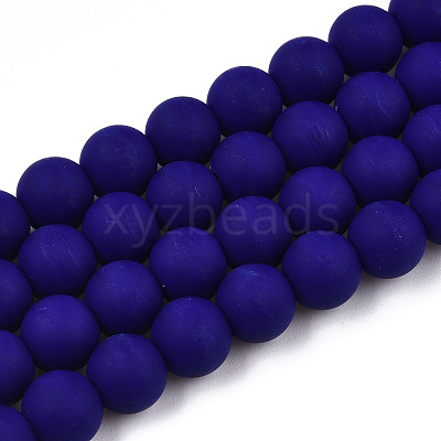 Opaque Glass Beads Strands LS-GLAA-T032-P8mm-MD03-1