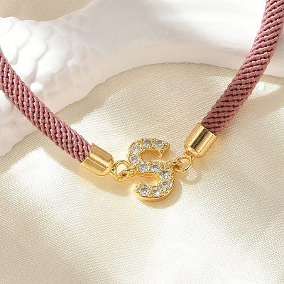 Adjustable Nylon Cord Bracelets BJEW-C096-01G-19-1