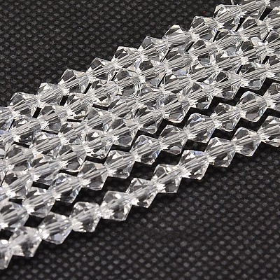 Imitate Austrian Crystal Bicone Glass Beads Strands X-GLAA-F029-3x3mm-13-1