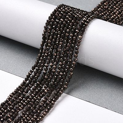 Electroplate Glass Beads Strands GLAA-H021-01A-FP06-1