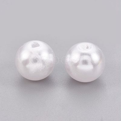 ABS Plastic Imitation Pearl Beads X-KY-G009-10mm-03-1