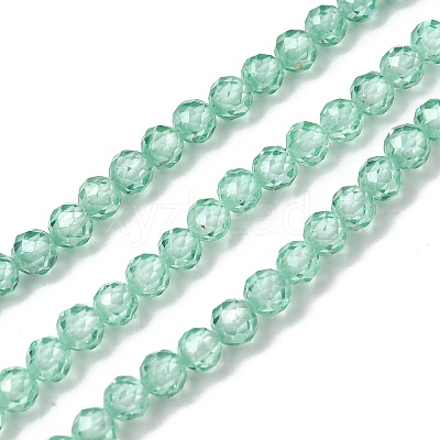 Cubic Zirconia Beads Strands G-G792-47-15C-1