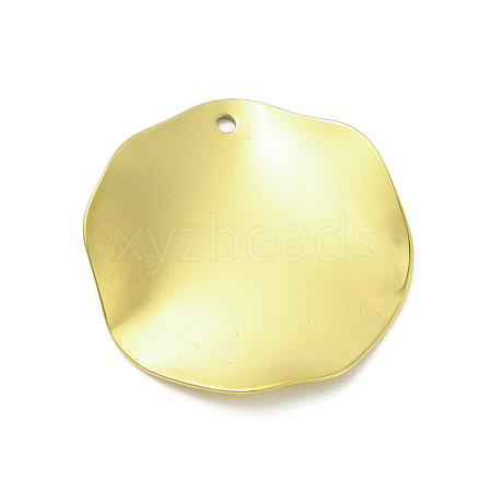 Textured 201 Stainless Steel Pendants STAS-A069-11G-1