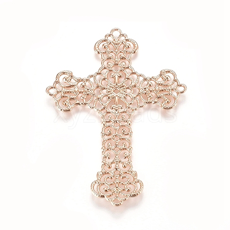 Brass Filigree Joiners Links LS-KK-G368-02KCG-1
