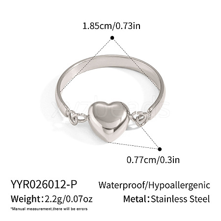 304 Stainless Steel Finger Rings for Women IM3958-3-1