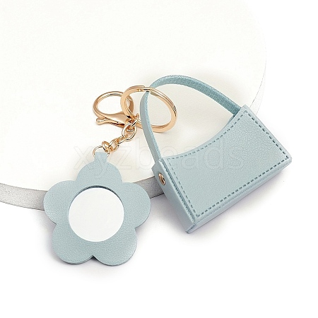 Portable Imitation Leather Bag Keychain PW-WGB9938-07-1