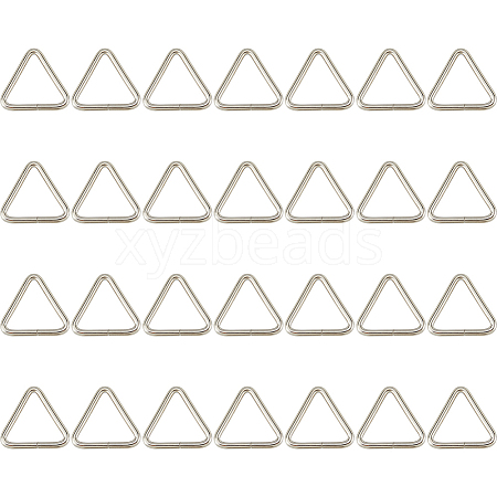 30Pcs Stainless Steel Triangle Ring Buckles STAS-DC0017-18-1