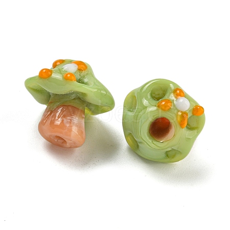 Handmade Bumpy Lampwork Beads LAMP-S067-01E-1