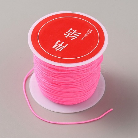 Nylon Chinese Knotting Cord NWIR-WH0002-02B-1