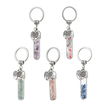 Wishing Glass Bottle Pendants Keychain KEYC-JKC00950-1